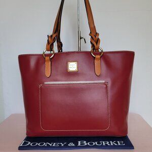 DOONEY & BOURKE Wexford Collection Tammy LARGE Leather Tote Bag-Mulberry color🎈